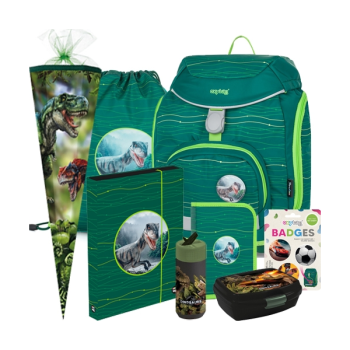 OXY-Sherpy-Dinosaurier-Dino-Schulranzen-Tornister-Ranzen-Rucksack-Set-Schultüte